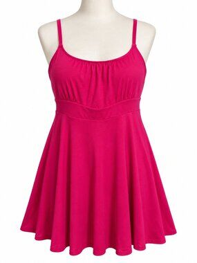 Torrid Mini Foxy Skater Tank Dress 2X 18/20 Pink Glo NWT Plus Size